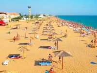 пляж в Сакском районе